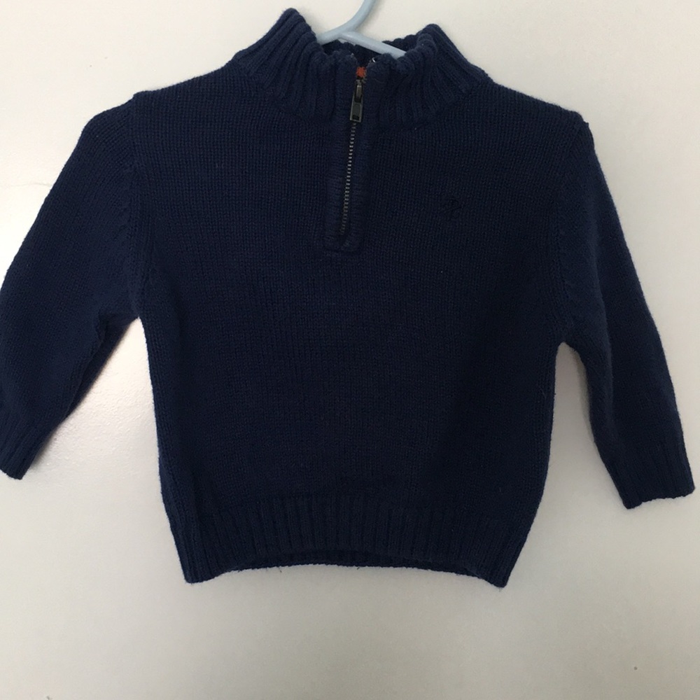 3/$10 blue izod pullover knit sweater 12 mo